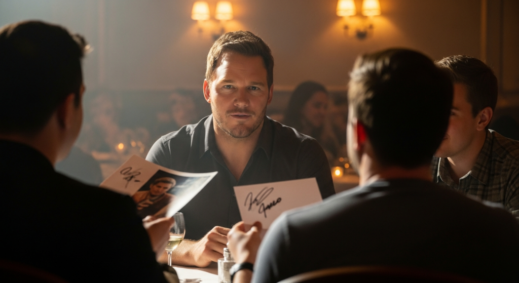 Moments That Last: Chris Pratt Signs Memorabilia for Fans